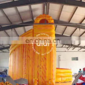 Volcano Corkscrew Gaint Inflatable Water Slide With Pool for Games thumbnail-2