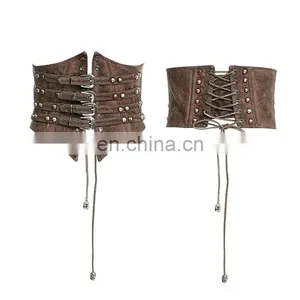 Gothic Style Underbust Brown Softbone Corsage Punk Rave Y-659 thumbnail-1
