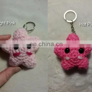 Crochet Star Keychain,amigurumi Star,kawaii Star, Lucky Star thumbnail-2