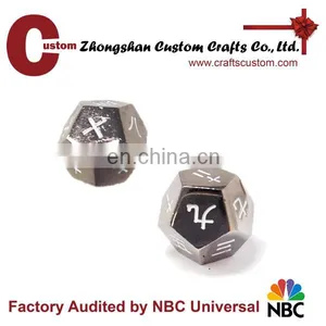 Custom 12sides Chinese Metal Engrave Dice Manufacturers thumbnail-1