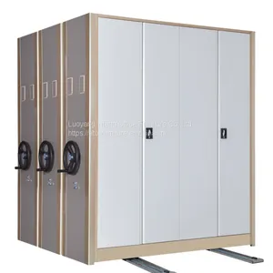 Library Trackless Metal Mobile Office Filing Compactor Cabinet Shelves thumbnail-1