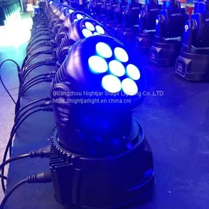 （NJ-L710）7PCS*10W 4 in 1 Mini LED Wash Light LED Moving Stage Lighting DJ Party Disco Wedding Lighting thumbnail-1