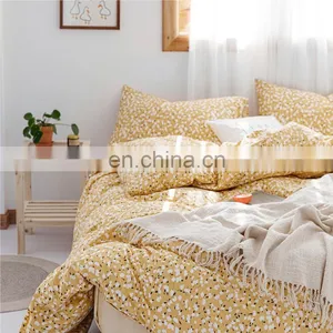 Cheap Fitted Home 3 Piece 3D Super King Size Queen 100% Cotton Printing Bed Sheet Duvet Cover Set thumbnail-5