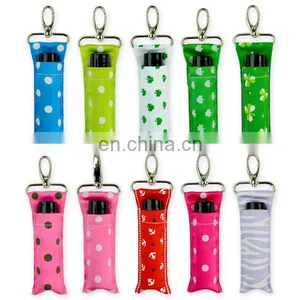 Colorful Polka Dots Promotional Gifts Chapstick Key Holder Cheap Keychains In Bulk thumbnail-1