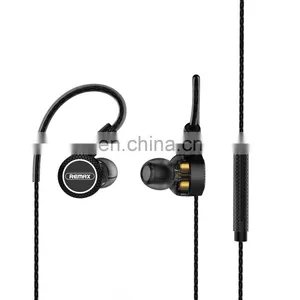 Remax NEW RM-590 Wired Magnetic Sports Triple-moving-coil Earphone thumbnail-1