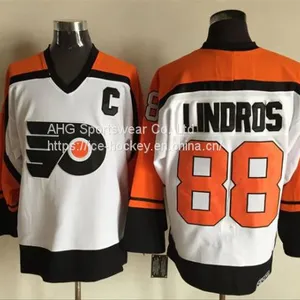 Philadelphia Flyers #88 Lindros Throwback White Jersey thumbnail-1