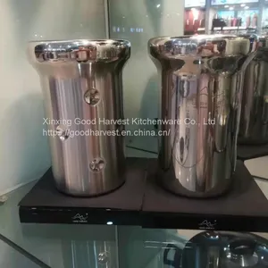 High-class Unique Stainless Steel Bar Beer Bucket Ice Bucket Stainless Steel Double Wall Ice Bucket thumbnail-1