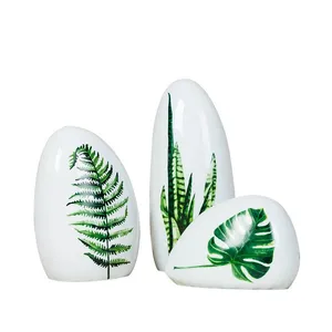 Tree Leaf Modern Simple Abstract 3D Style Ceramic Decoration For Home Office Wedding Gift thumbnail-5