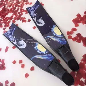 Carbon Fiber Made Swim Fins Carbon Fiber Blade Carbon Fiber Freedive Fins thumbnail-3