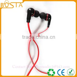 Promotional Comfortable Communication Wholesale Fancy Flat Wired Earphones Earbuds thumbnail-3
