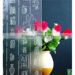 3mm Clear Nashiji Patterned Glass With ISO9001&CE Certificate thumbnail-2