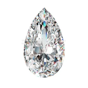Wholesale Price D Color Near Colorless Excellent VVS1 Pear Shaped Moissanite Loose Stones thumbnail-1
