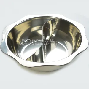 Hot Pot Stainless Steel Anti-side Octagonal Simmered Two-pot Hot Pot Induction Cooker thumbnail-2