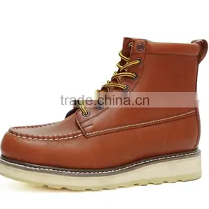 Goodyear Welt Moc Toe American Fashion Genuine Leather Casual Boots thumbnail-2
