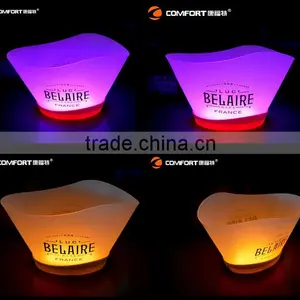 Large Beer Custom Clear Bulk Acrylic PS Led Plastic Ice Bucket thumbnail-6