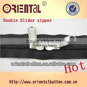 The Double Silder Anti-explosion Anti-theft KCC Nylon Zipper thumbnail-1