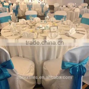 White Cheap Banquet Polyester Chair Cover thumbnail-3