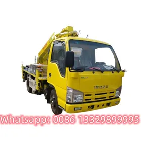 High Quality and Best Price ISUZU Brand 4*2 LHD Diesel Telescopic Aerial Working Platform Truck for Sale thumbnail-2