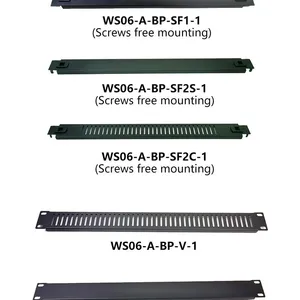 Factory New Style Screw Free Mounting 19inch Rack Mount Blank Panels 1U WS06-A-BP-SF2C-1 Blank Plate for US Standard thumbnail-2