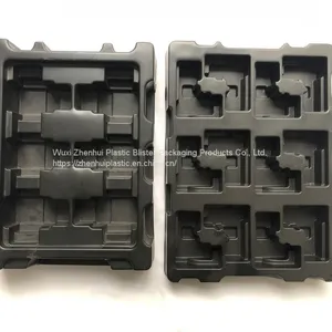 Recyclable Plastic PET Blister Packaging Pallets Vacuum Forming Black Plastic Blister Trays thumbnail-1