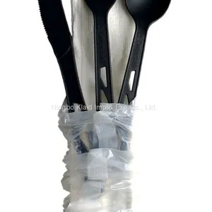 CPLA Plastic 100% Biodegradable Cutlery Compostable Bio-Based Degradable Knife Spoon Fork Cutlery(1000/Case) thumbnail-5