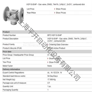 VGF10.654P BPZ:VGF10.654P MFN:VGF10.654P Air Valve DN65 thumbnail-1