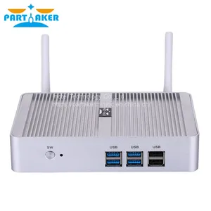 Partaker Cheapest Fanless Mini PC Windows 10 Pro Intel Core i5 4200Y i3 4020Y Barebone Computer DDR3L HTPC WiFi thumbnail-1