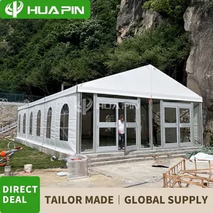 Guangzhou 10x20m 200 People Outdoor Lawn Marquee Wedding Pegs and Chairs Quick Installation Assembly Alumina Alloy Event Tent thumbnail-3