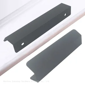 Aluminum Profile Furniture Handles Manufacturing Wardrobe Cabinet Door Handles thumbnail-1
