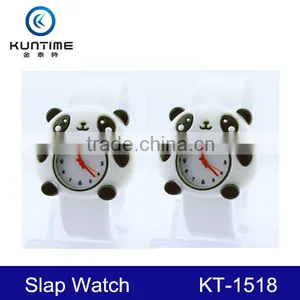 Cute Panda Silicone Slap Watch for Kids thumbnail-1