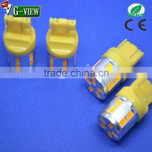 Yellow Amber Led Automotive Light T20 13smd 5630 Samsung Chip T20 Led Car Auto Bulb thumbnail-1