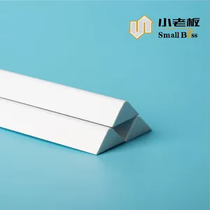 Wholesale Manufacture PVC Foam Triangle Formwork PVC Fillet Edge Profile Plastic Chamfer for Concrete thumbnail-2