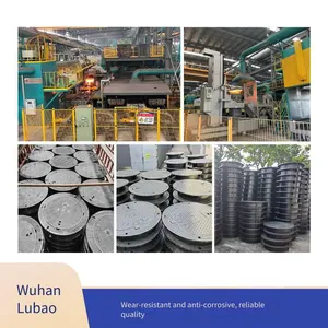 Lubao Manufacturer of Ductile Iron Anti-settlement Manhole Covers 750*950, Five or Six Anti-sewage Heavy-duty Inspection Wells, Adjustable thumbnail-4