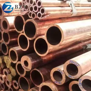Copper Tube Square 99% Pure Copper Nickel Pipe 20mm 25mm Copper Tubes 3/8 Brass Tube Pipe thumbnail-4