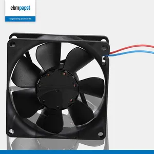 Ebm 612F/2 DC Axial Fans 12V 1W 3900RPM 27m/h 60x60x15mm 27dB Industrial Exhaust Fan for Data Center Ventilation thumbnail-1