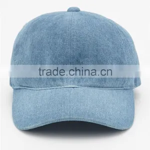 Custom 100% Denim Baseball Cap thumbnail-2