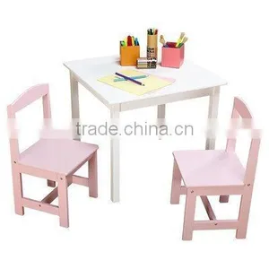 High Quality Hot Selling Kid's Wooden Table and Chairs Classroom Desk and Chair Quality Choice thumbnail-1