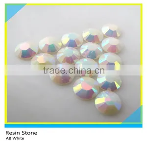 Resin Beads AB White Round Flatback Ss20 5mm 100 Gross Package thumbnail-1