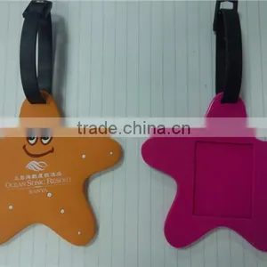 Fashion and Cutely Personalized Emboss Your LOGO Soft Pvc Luggage Tag Custom thumbnail-4