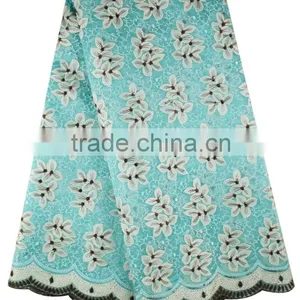 New Fashion Customized Wholesale Organza Lace Fabric MOG0191 thumbnail-4