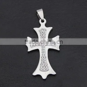 Diamond Cross Necklace Pendants, High-grade Stainless Steel Diamond Necklaces thumbnail-6