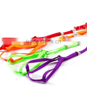 Wholesale New Fluorescent Color Chest Straps High Quality Nylon Pet Harness Leash thumbnail-4