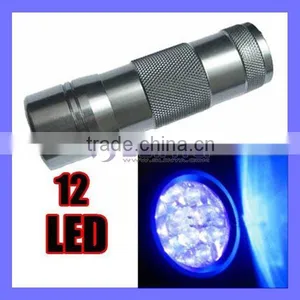 12 LED UV 395nm Wavelength UV Flashlight Lamp thumbnail-1