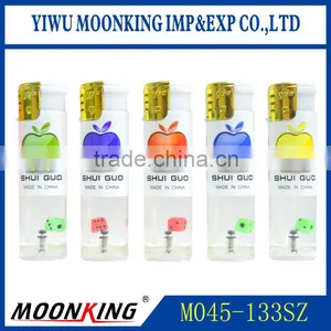 Good Quality Plastic Material Cigarette Lighter Electric Windproof Gas Lighter With Dice thumbnail-1