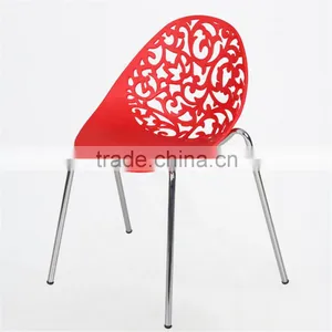 New Product Cheap Hotel Dinning Wedding PP Plastic Hollow Metal Price Steel Banquet Chair Quality Choice thumbnail-5
