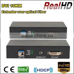 2016 Best Selling Uncompressed Lossless 10KM DVI Fiber Extender in China thumbnail-1
