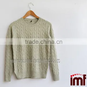 Italian Cashmere Cable Sweater thumbnail-1