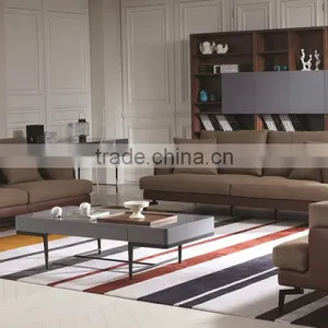 2015 Modern Design New l Shaped Sofa Top Grain Leather Furniture Living Room MS1203 thumbnail-1