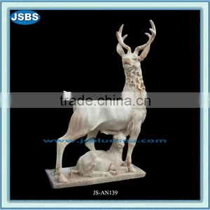 Life-size Marble David's Deer Statue thumbnail-1