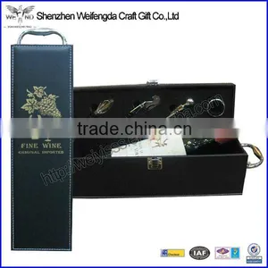 Top Grade Factory Competitive Price PU Leather Wine Sets thumbnail-1
